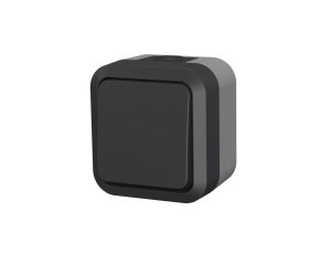 Łącznik 2-biegunowy podwójny natynkowy Aqua Pro IP55 szaro grafitowy 60321