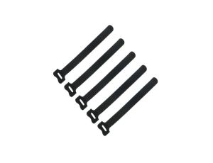 Opaska kablowa wielokrotnego użytku z rzepem 210x16mm, czarna, 18218 /5szt./C295