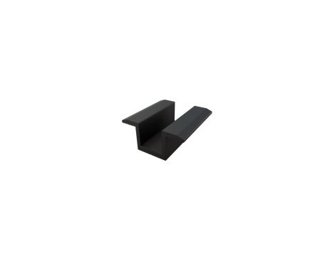 Klema środkowa 4mm czarny lakier