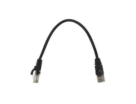 Kabel patchcord UTP5 0,25m czarny