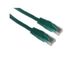 Kabel patchcord UTP5 0,5m zielony