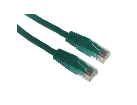Kabel patchcord UTP5 0,5m zielony