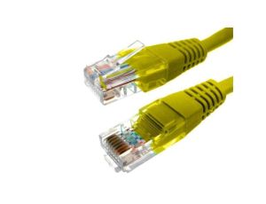 Kabel patchcord UTP5 3m żółty