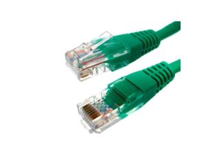 Kabel patchcord UTP5 1,5m zielony