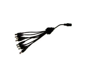 Rozgałęźnik zasilania DC 1gn./8wt. 2,5/5,5 25cm