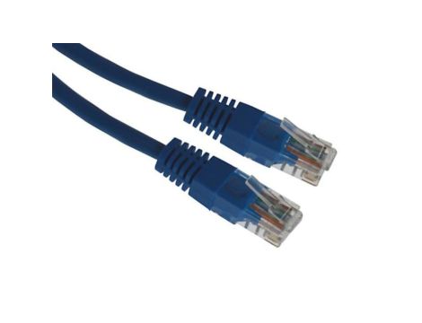 Kabel patchcord UTP5 1,5m niebieski