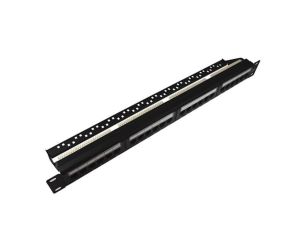 Patch panel 24-port UTP kat.6 1U 19cali z półką