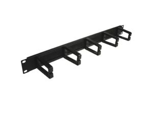 Organizator kabli 1U 5 uchwytów metal szczotkowy