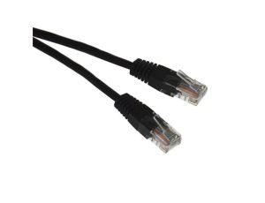 Kabel patchcord UTP5 0,5m czarny