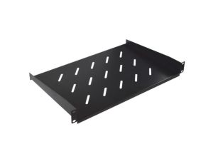 Półka stała 19cali 1U głębokość 300mm V grafit RAL900