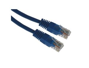Kabel patchcord UTP5 0,5m niebieski