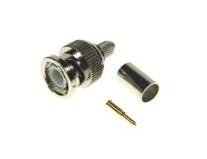 Wtyk BNC zaciskany na RG59 op/10