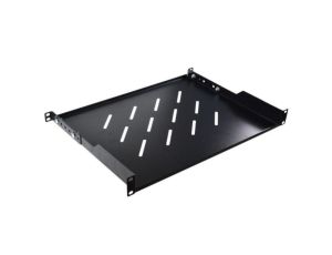 Półka regulowana 19cali 1U głębokość 300mm V RAL9004