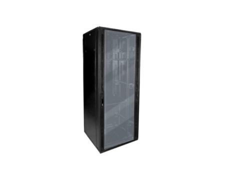 Szafa 19cali stojąca 42U 600x600 BETA RAL9004 szkło