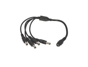 Rozgałęźnik zasilania DC 1gn./4wt. 2,1/5,5 25cm