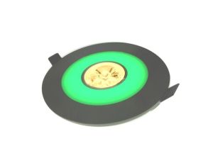 Downlight ARIES green 3*1W biały ciepły,srebrny -