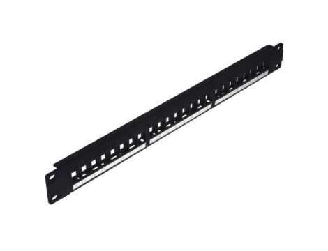 Patch panel 24-port 1U 19cali pusty do Keystone