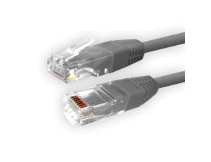 Kabel patchcord UTP5 5,0m szary