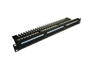 Patch panel 24-port UTP kat.6 1U 19cali złącza krone LSA
