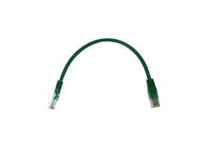 Kabel patchcord UTP5 0,25m zielony