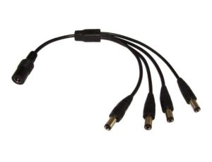 Rozgałęźnik zasilania DC 1gn./4wt. 2,1/5,5 25cm