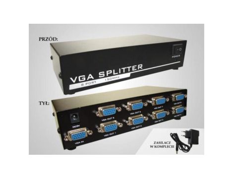 Rozgałęźnik VGA 1/8 150MHz