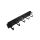 Organizator kabli 2U 5 uchwytów metal czarny-