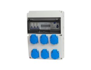 Rozdzielnica stacjonarna 11M 6x230V +licznik i zabezpieczenia RSW006CL006/3F