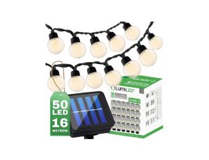 Girlanda Solarna Ogrodowa 50x LED Ozdobne Kuleczki 16.7m Ciepła 3000K GLADI 2 Lumiled