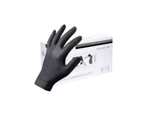 Rękawiczki Jednorazowe Diagnostyczne Nitrylowe Bezpudrowe Czarne 100 szt. Rozmiar XL