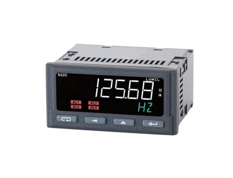 Programowalny miernik impulsów częstotliwości oraz okresu. N32O 210000000M0 Zasilanie 85-253V a.c./90-300V d.c. RS485