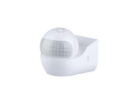 Czujnik ruchu detektor PIR okrągły 400W 180st. IP44 natynkowy biały V-TAC VT-8028-W