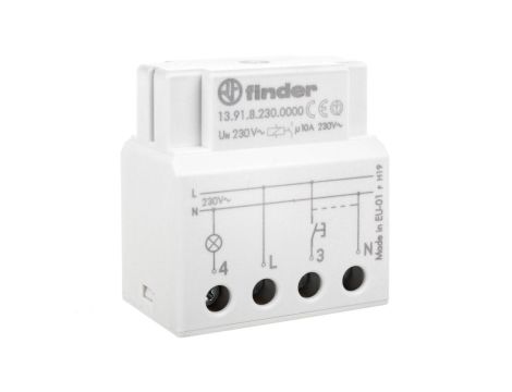 Elektroniczny przekaźnik impulsowy/czasowy 1Z 230V 10A do montażu w puszkę instalacyjną 13.91.8.230.0000