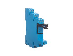 Gniazdo do przekaźników serii 41.52/41.61/41.81 6-24V AC/DC, zaciski śrubowe, montaż na szynę DIN 93.02.0.024