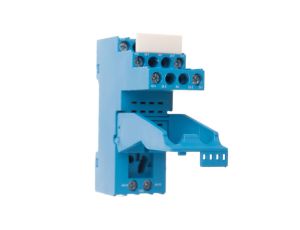 Gniazdo do serii 55.32/85.02 modułów 99.80, zaciski śrubowe, montaż na szynę DIN 35mm, (klip plastikowy) 94.92.3SPA