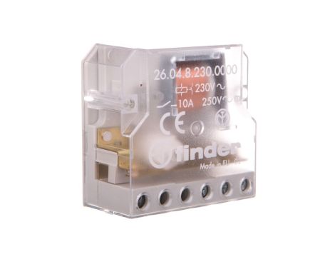 Przekaźnik impulsowy 2Z 10A 230V AC montaż w puszkach instalacyjnych lub obudowach 26.04.8.230.0000