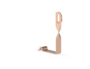 Uchwyt pod dachówkę L-150mm miedziany z zamkiem skręcony BRAAS 11.5 CU /91105603/