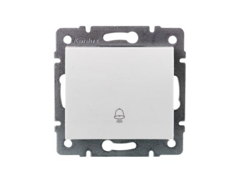 LOGI Łącznik zwierny dzwonek śrubowy biały 10AX 250V 021030102 25071