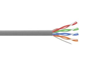 Przewód UTP5 drut CCA szary 305m MAXCABLE