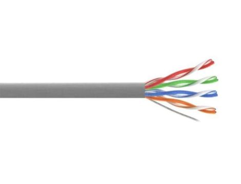 Przewód UTP5 drut CCA szary 305m MAXCABLE