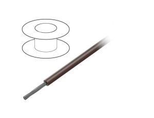 Przewód na rolce 305m linka Cu 24AWG PVC brązowy 300V 3050 BR001