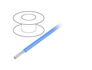 Przewód na rolce 30,5m linka Cu 20AWG PVC niebieski 300V 3252 BL005