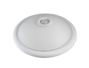 Plafon 2x40W E27 z czujnikiem PIR szkło milky