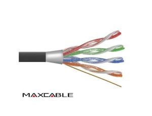 Przewód FTP5E drut Cu +żel 305m MAXCABLE HQ