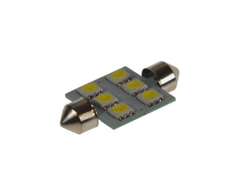 Żarówka C5W 36mm 6*5050 12V CW