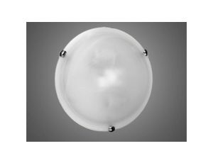 Plafon 2x40W E27 z czujnikiem mikrofalowym szkło