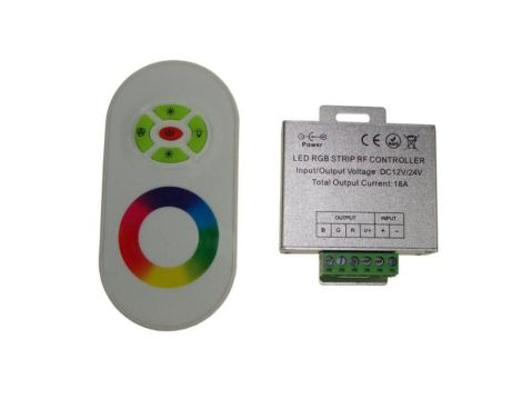 Kontroler LED RF dotykowy 18A 5 key biały pilot