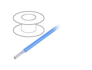 Przewód na rolce 30,5m linka Cu 18AWG PVC niebieski 600V 3075 BL005