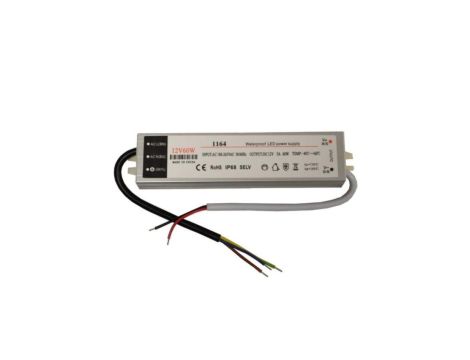Zasilacz LED 12V 60W napięciowy IP67 aluminium