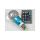 Żarówka LED Gais E27 3W RGB z pilotem niebieska-